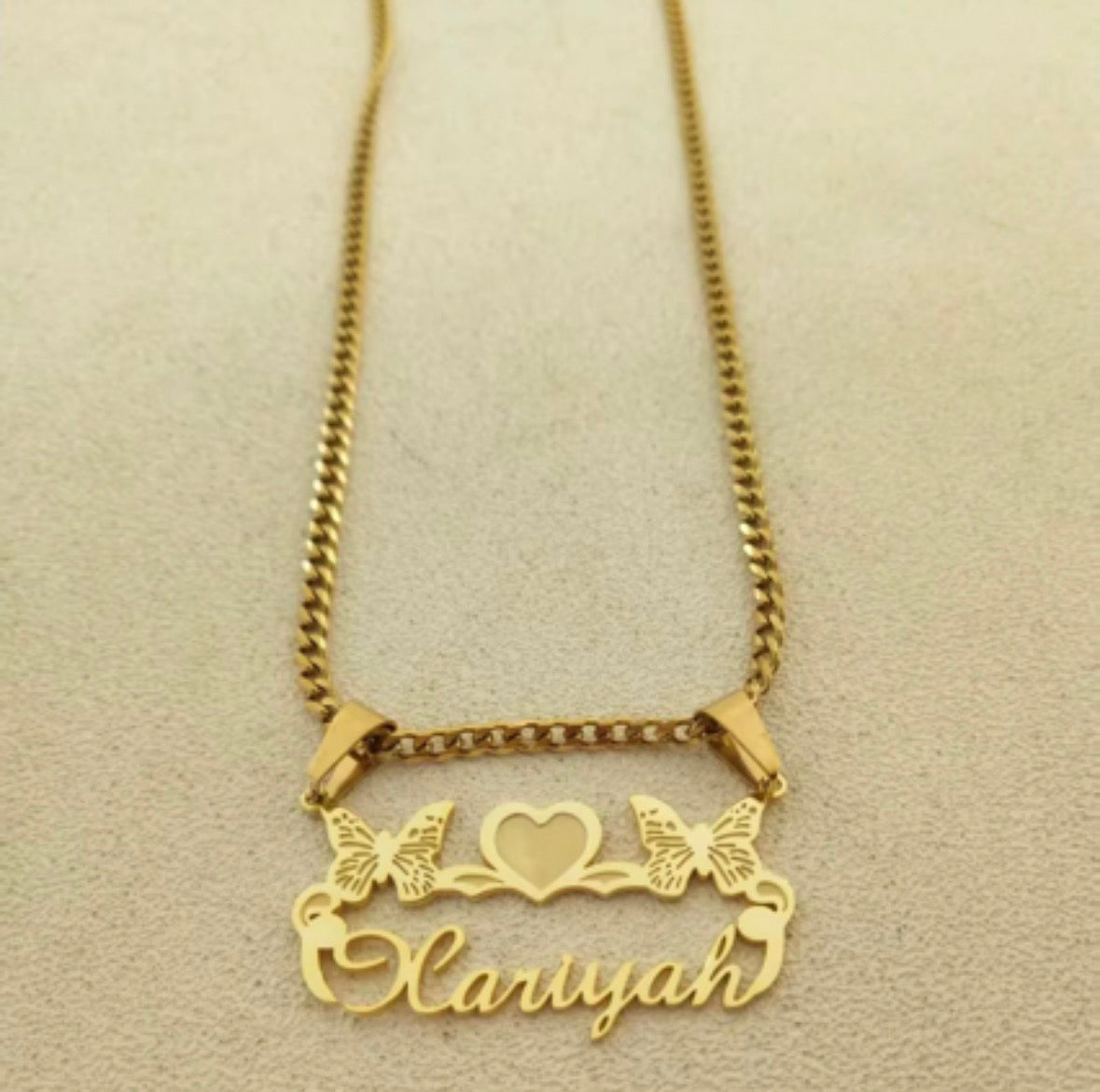 Custom Butterfly Name Plate