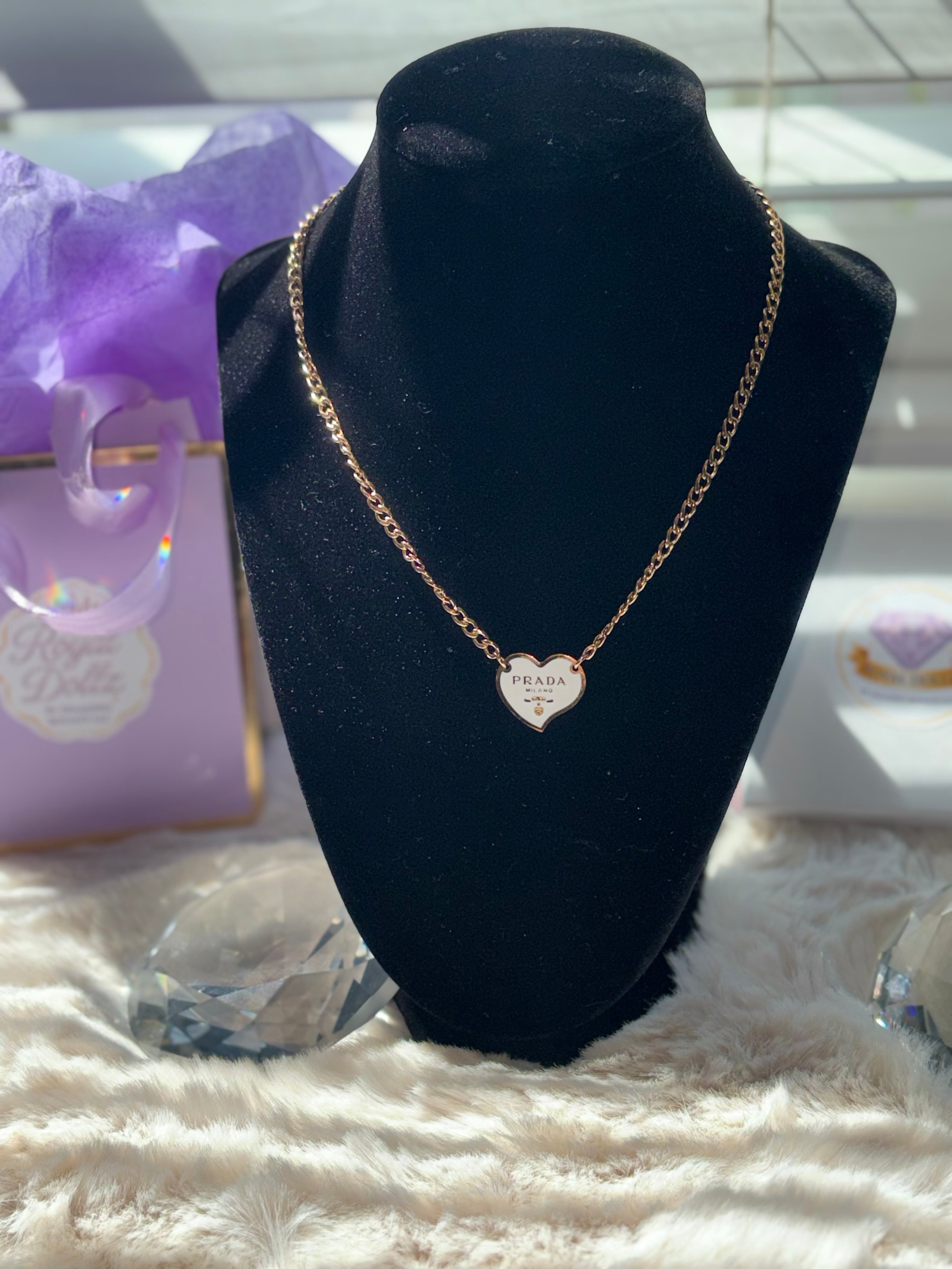 Prada Heart Necklace