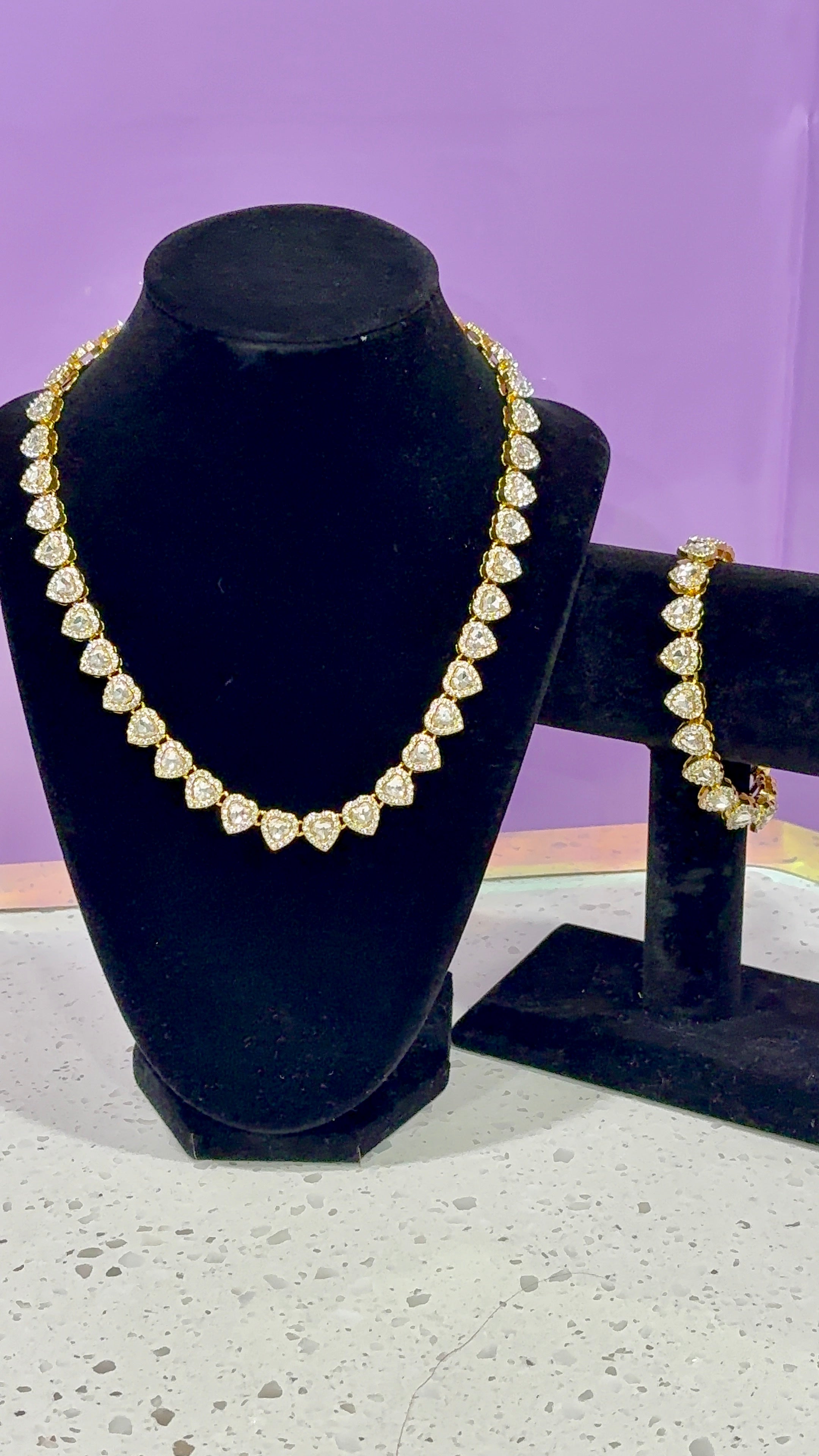 Gold Heart Set
