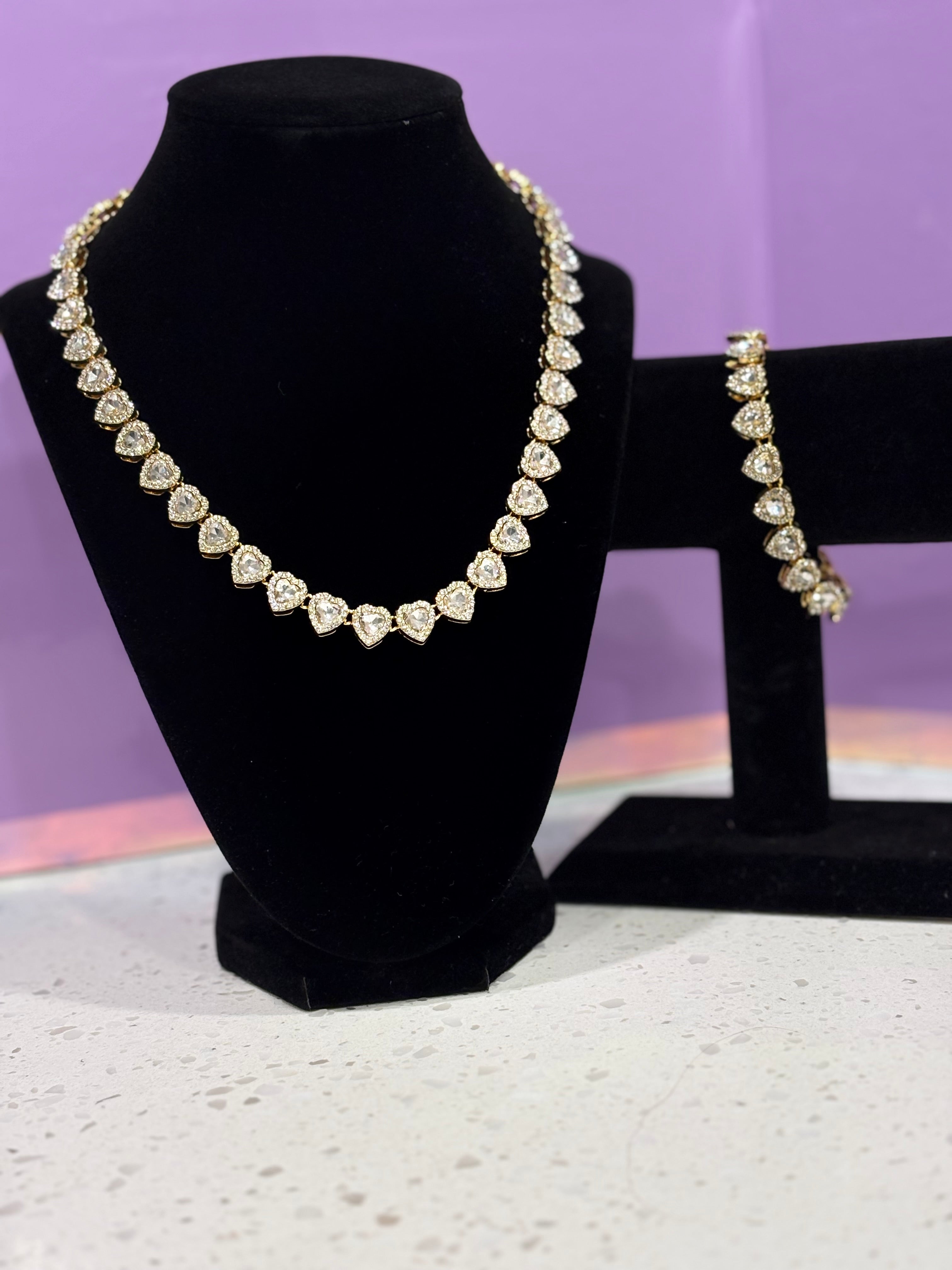 Gold Heart Set