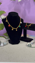 Lv Necklace & Bracelet set