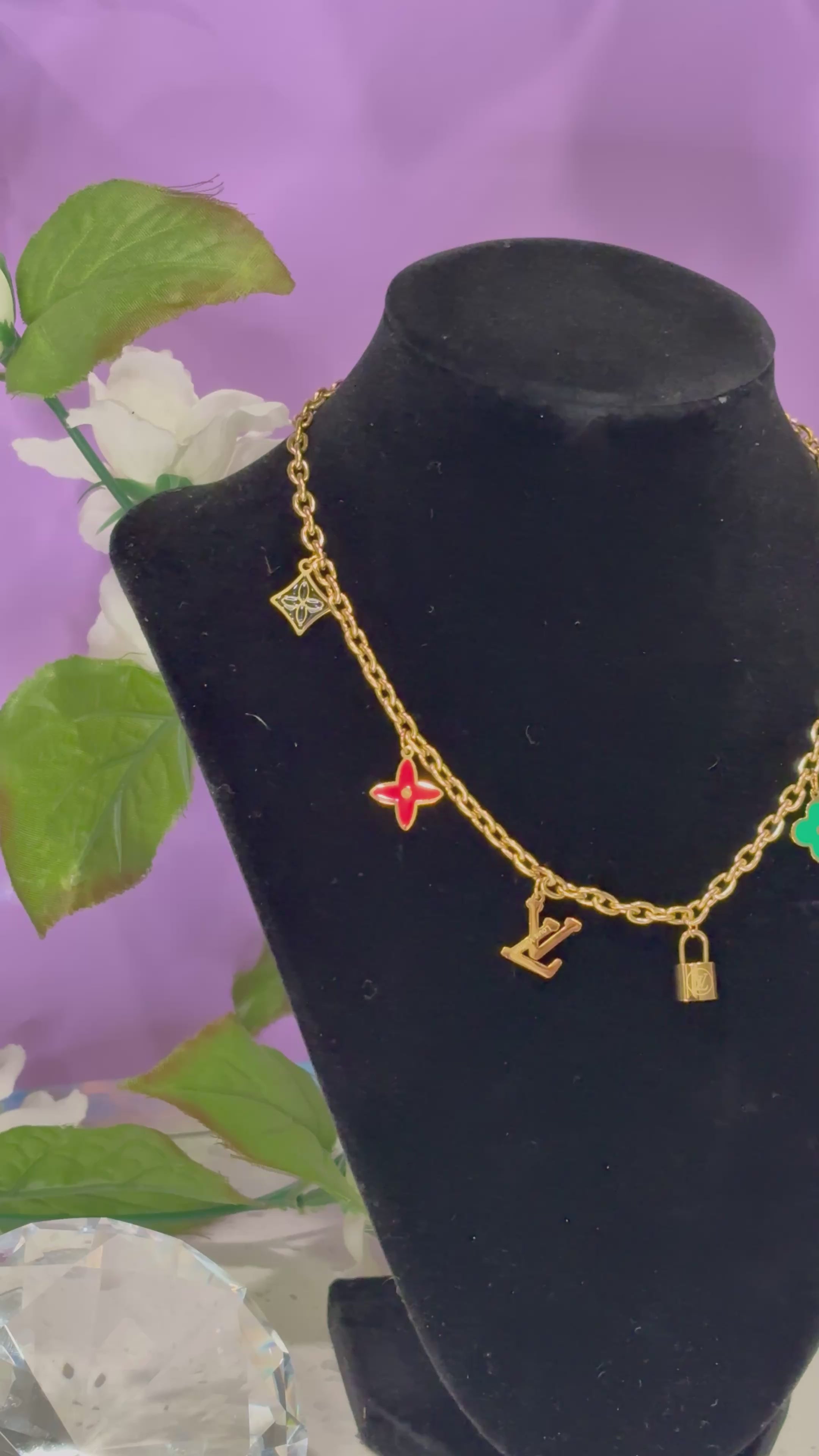 Lv Necklace & Bracelet set
