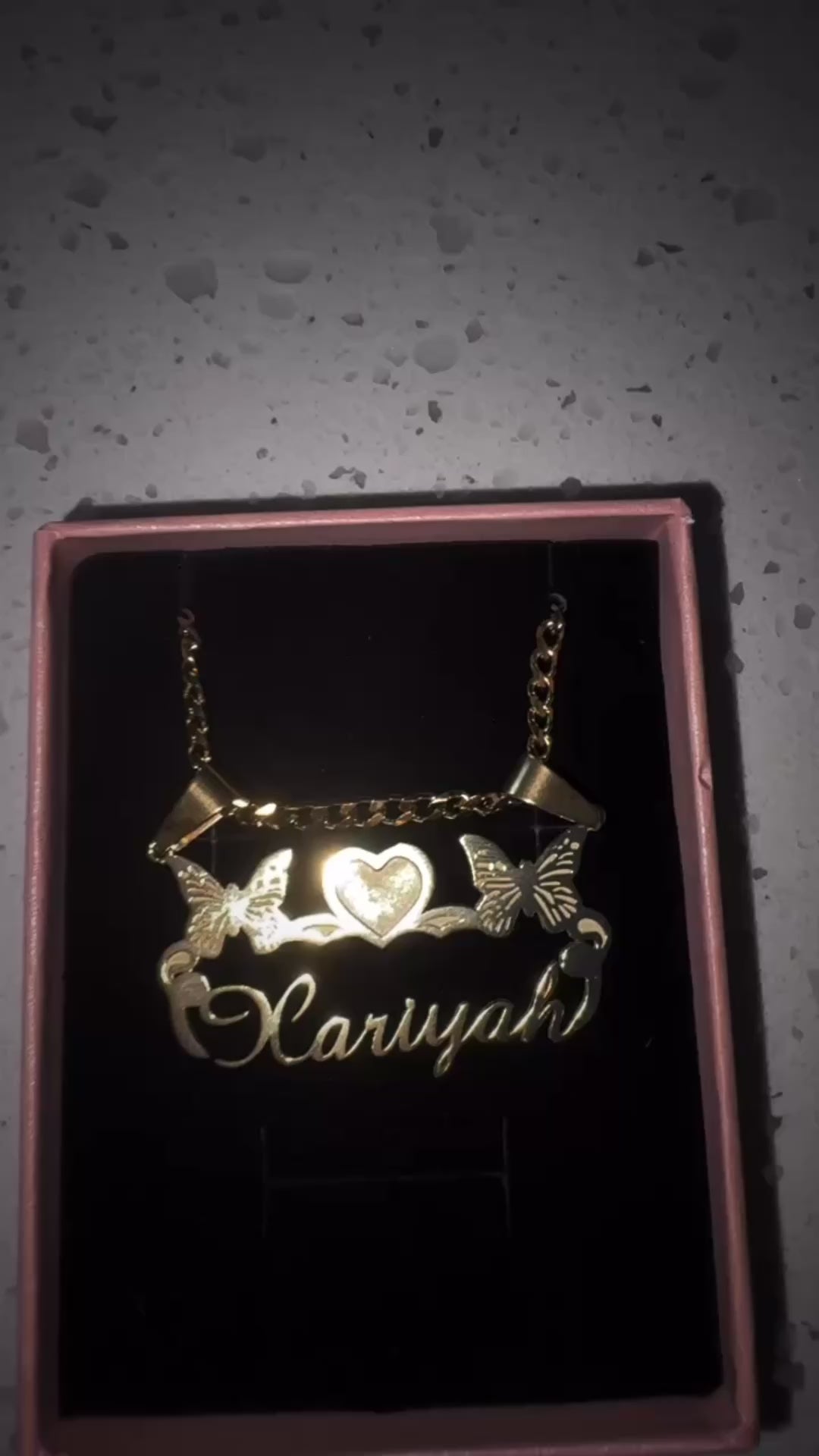 Custom Butterfly Name Plate