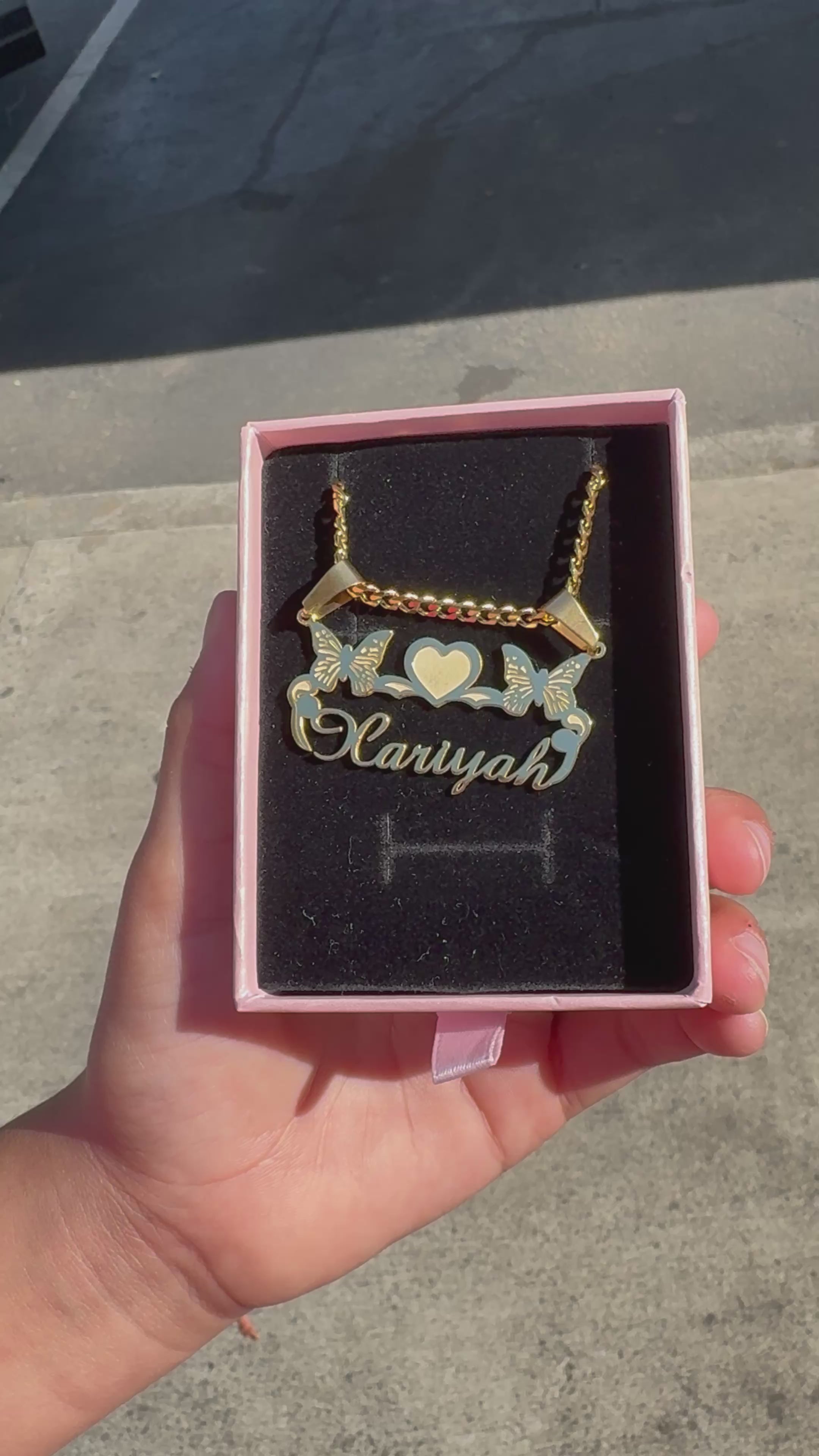Custom Butterfly Name Plate